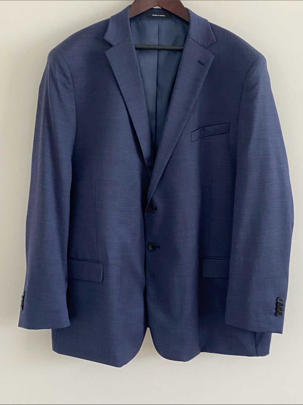 Kenneth Cole Awareness Nailhead Navy Sport Blazer Suit Jacket Size 50 Regular